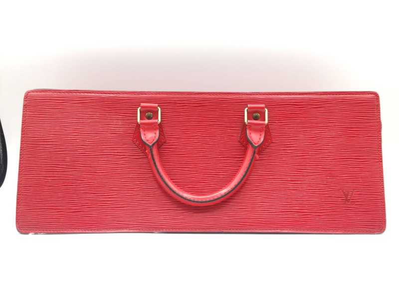 ルイヴィトン LV LOUIS VUITTON エピ サック トリアングル 赤 得価